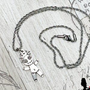 Voodoo Doll Charm Necklace